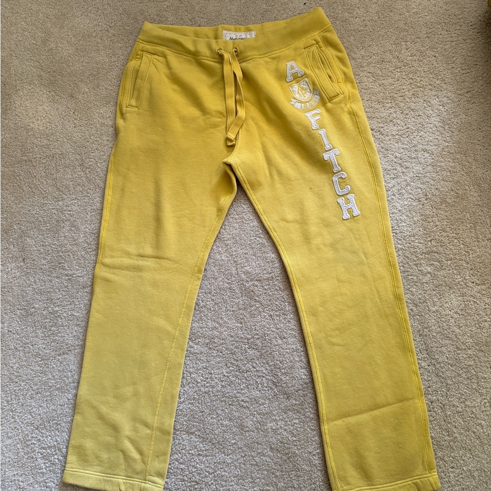 Abercrombie & Fitch Yellow Sweatpants